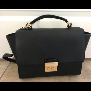 Michael Kors Brandi Black crossbody satchel